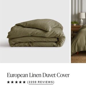 Quince European Linen Duvet Cover